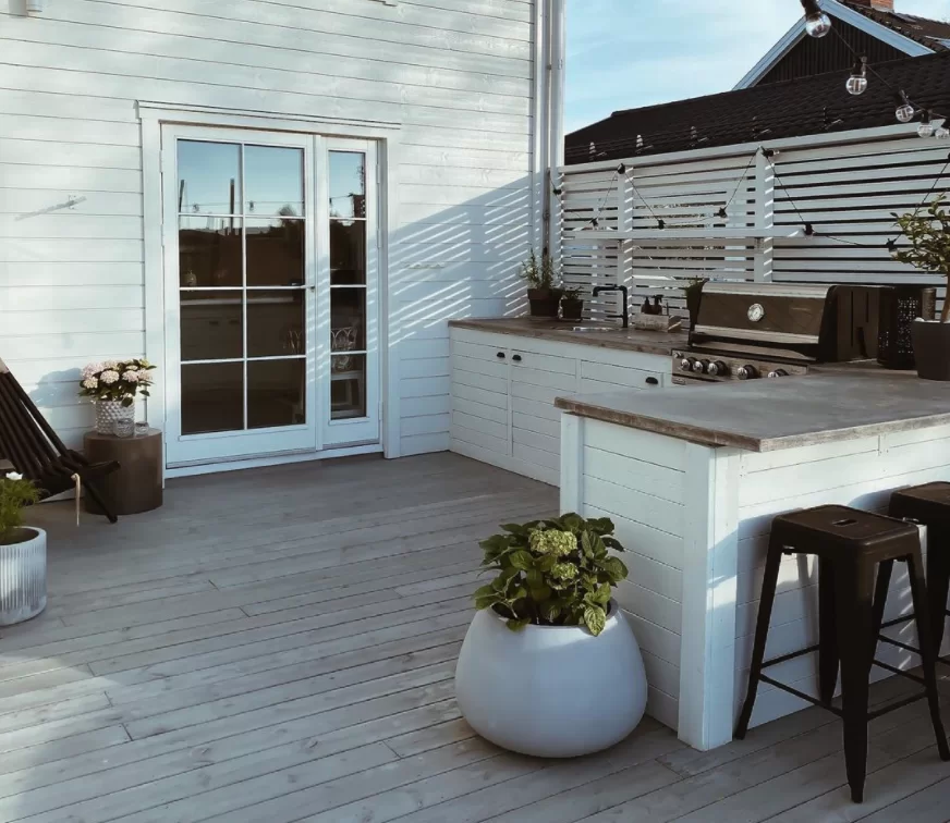 bygga utekok stockholm altan uteplats veranda murad grill