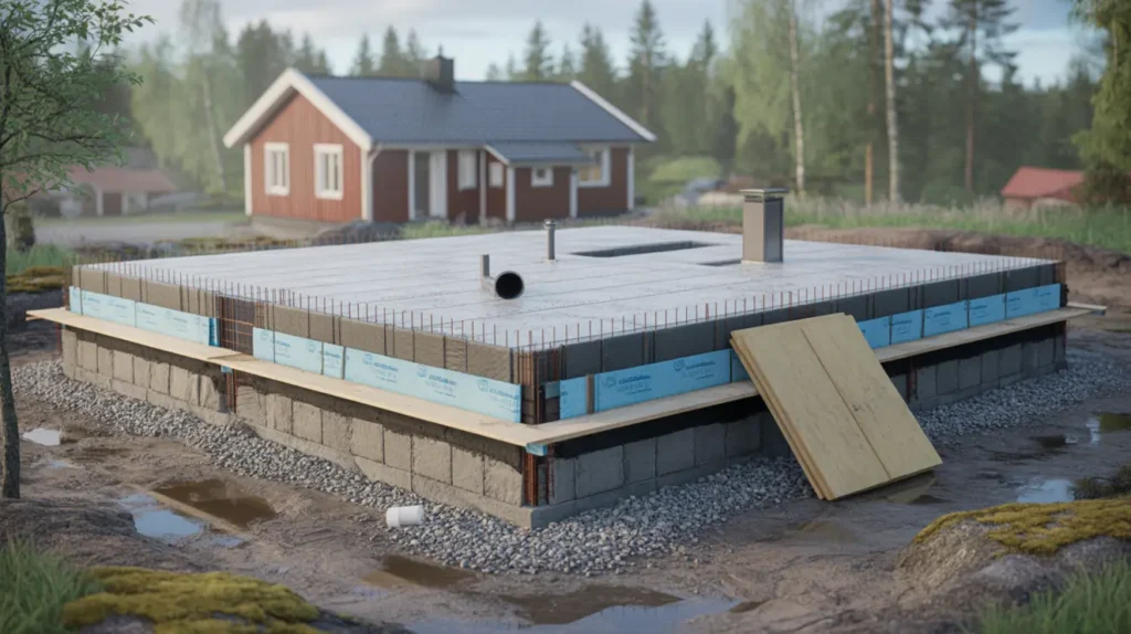 bygga husgrund och gjuta platta p mark uppbyggnad pris och vanliga misstag