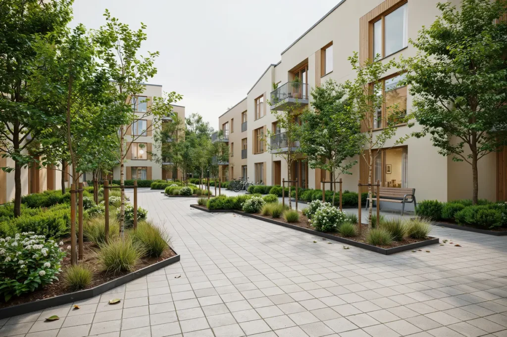 anl ggning av planteringsytor och g ngstr k i sundbyberg
